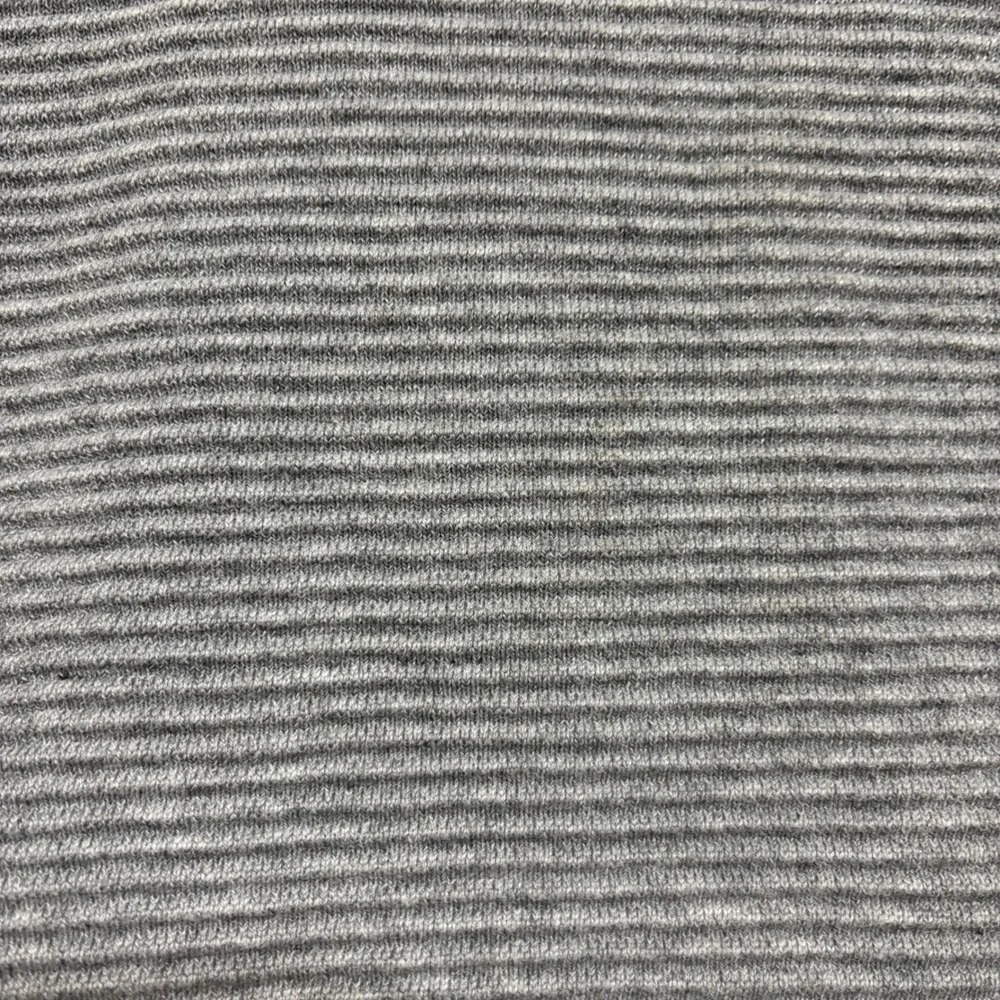 Gray Ribbed Crew Neck Pullover Sweater Size XXXL Workwear Neutral